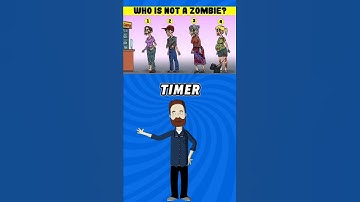 who is not a zombie 🤬❌?#riddlechallenge #gk #riddleswithanswers #shorts #quiz #are you able to get?