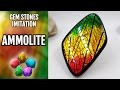 DIY How to make Realistic Ammolite Gemstone. Stone imitation technique. VIDEO Tutorial!