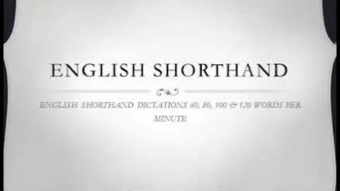 100 wpm | English Shorthand Dictation | Akshay Des...