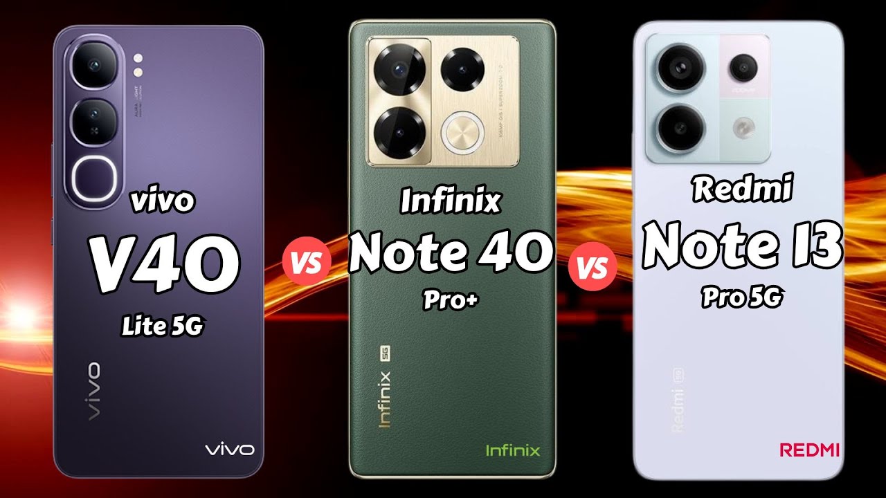 vivo V40 Lite 5G vs Infinix Note 40 Pro Plus vs Redmi Note 13 Pro 5G ...