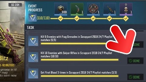 Call Of Duty Mobile Kill 10 Enemies with Sniper Rifles in Scrapyard 2019 24/7 Playlist matches