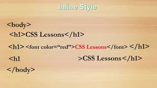 CSS 01 How To Apply