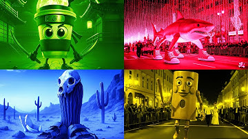 ITALIAN BRAINROT EXE 4 COLORS 4 MUSIC🎧#ItalianBrainrot #TungTungTung #TralaleroTralala #lyrics