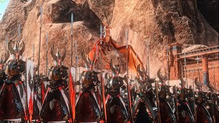 Tomb Kings Vs Phoenix High Elves | Battle of Fire and Sand | Warhammer Cinematic Battle