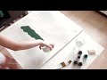 The magic of drawing with acrylic ink. Watch a meditative art video with soothing music.