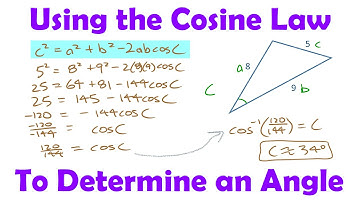 Using the Cosine Law to Determine an Angle • [2.4b] Pre-Calculus 11