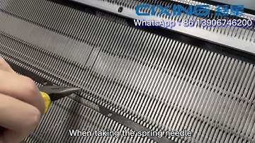 How to take out the needles