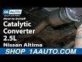 How to Replace Exhaust Pipe with Catalytic Converter 2002-06 Nissan Altima