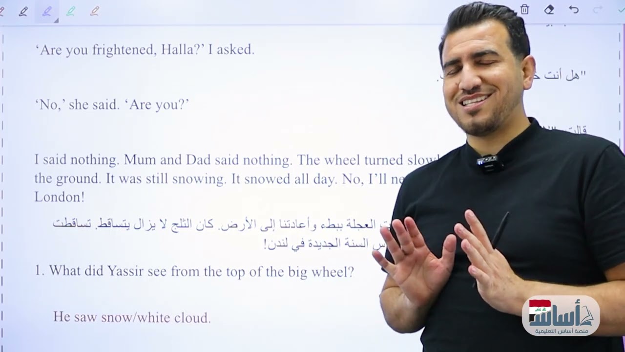 الوحدة الثانية : يوم رأس السنة الجديدة في لندن  || اللغة الإنكليزية الأول المتوسط مع أ.محمد النوفلي