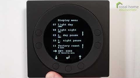 Genvex Combi 185 Controller - 5 Display Menu