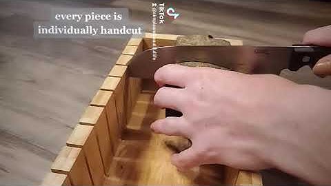 Oddly Satisfying  Activated Charcoal Artisan Soap Cutting