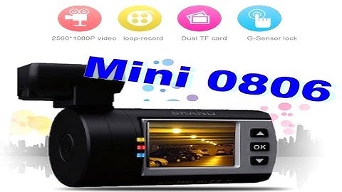 Dashcam Mini 0806 Night & Day capture