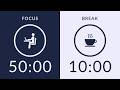 50/10 Pomodoro Timer with Brown Noise 🎧 3-Hour Study with Me for Deep Focus &amp; ADHD ✨
