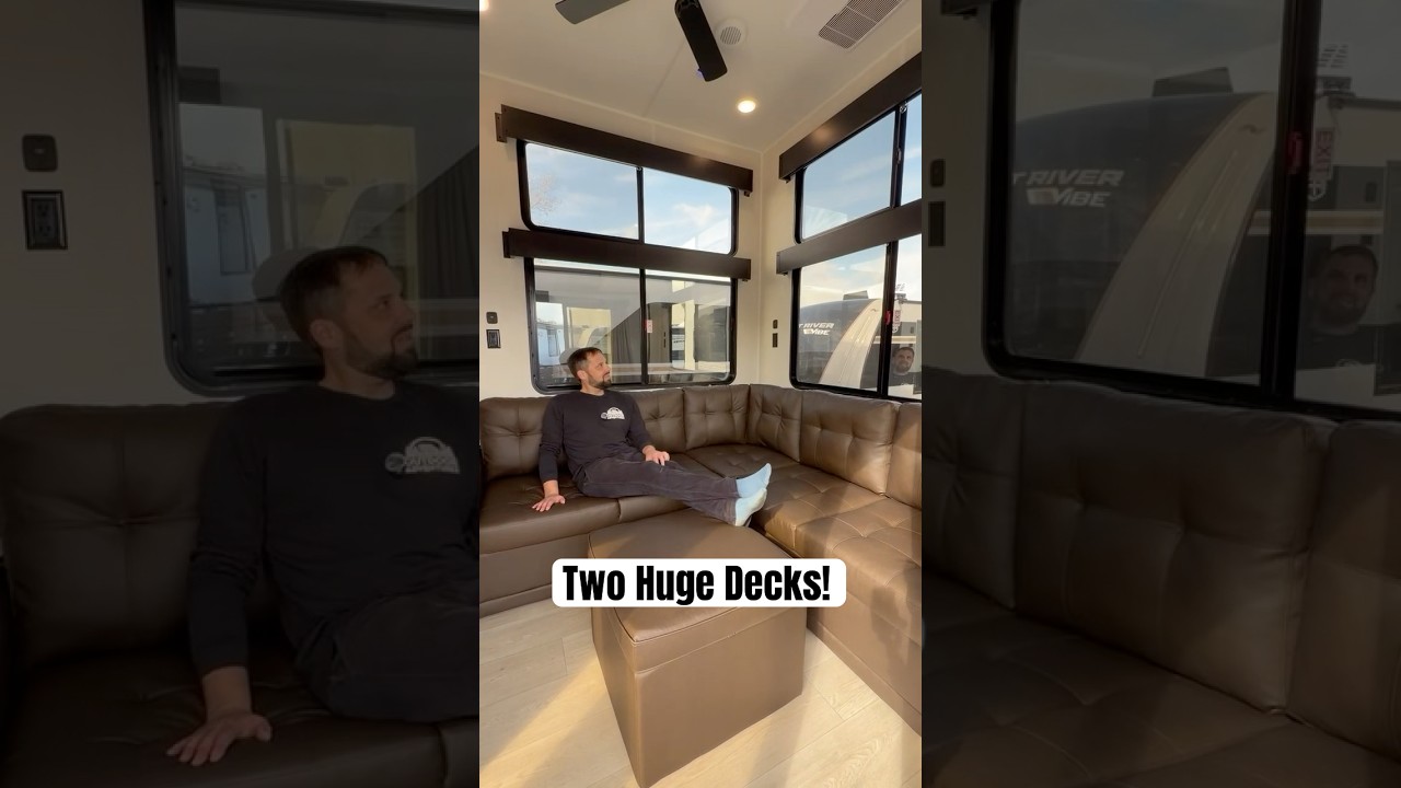 This RV Trailer Has Two Huge Decks!