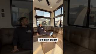 This RV Trailer Has Two Huge Decks!