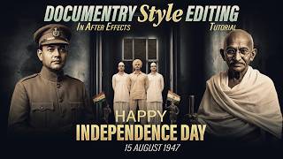 3D Camera Animation |  Documentary Style Editing in After effects |  After effects tutorial