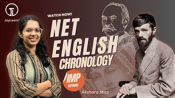 UGC NET | ENGLISH - CHRONOLOGY | JANE AUSTIN | THOMAS HARDY | D. H LAWRENCE | IMPORTANT TOPIC #net