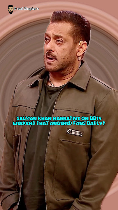 Salman Khan Narrative On BB19 Weekend That Angered Fans Badly? #biggboss19 #salmankhan #amaalmallik