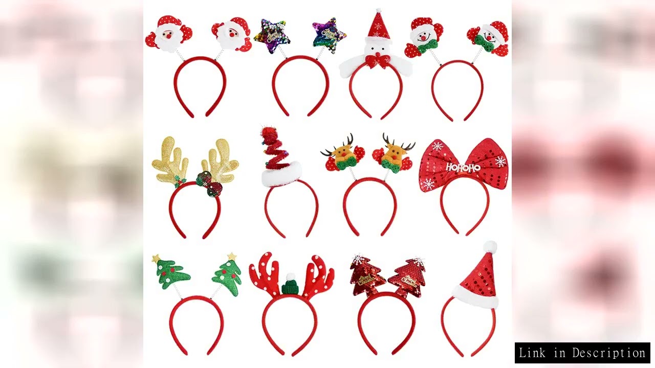 Christmas Headband Kids Adult Santa Claus Elk Xmax Tree Hair Accessories Photo Props Christmas Decor