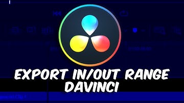 Export In/out Range Davinci Resolve 18