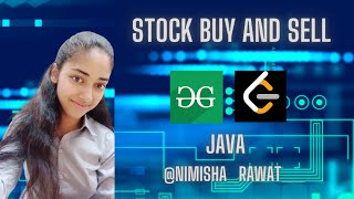 Stock buy and sell | Geeks for Geeks | Easy Solution | Java | Problem | MAANG