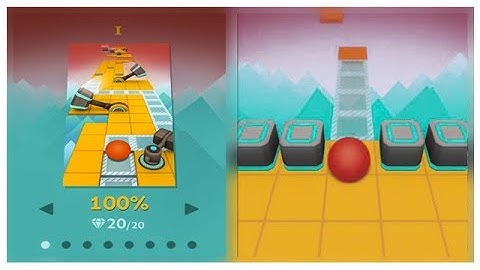 Rolling Sky - Level 1 complete 100% all gems