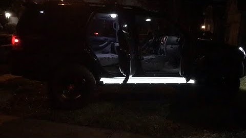 Toyota 4Runner 4th Gen. running board lights installed