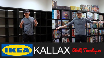 Board Game Shelf - Ikea Kallax Organization Timelapse - Game Room Setup