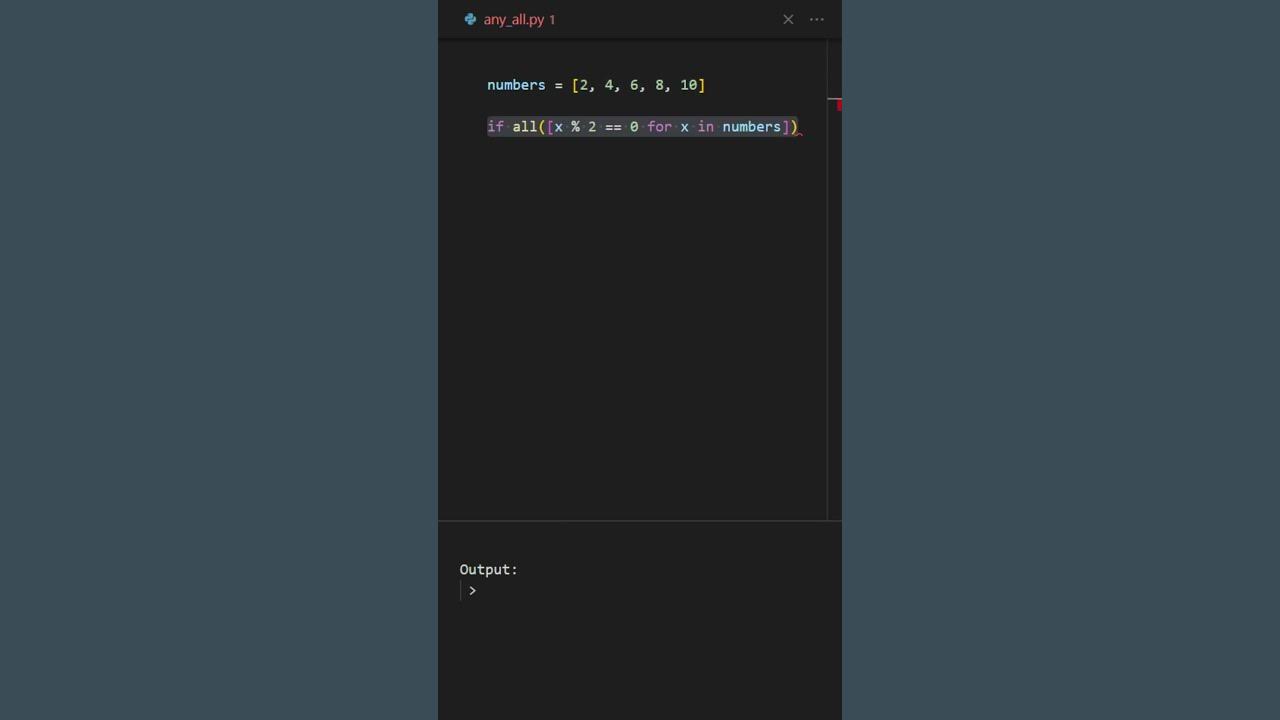  any and all functions in python youtube