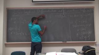 Math 205 Lecture 11 - Implicit Differentiation