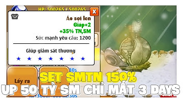 Ngọc Rồng Online - Set 150% TNSM Up 50 Tỉ Sức Mạnh Chỉ Mất 3 Ngày !