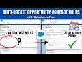 Automatically Create Opportunity Contact Role using Salesforce Flow