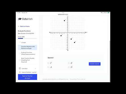 Evaluate Functions from Delta Math