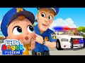 Дядя Полицейский - Песенка Про Профессии | Обучающие Песенки и Игры Для Детей | Little Angel Русский