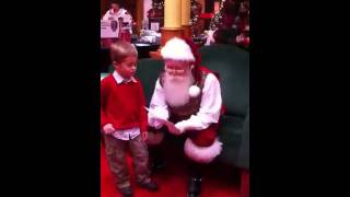 Finn's visit with Santa