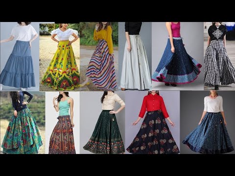 Latest Long skirt Designs || long Skirt || lehenga Designs || frill lehenga Styles