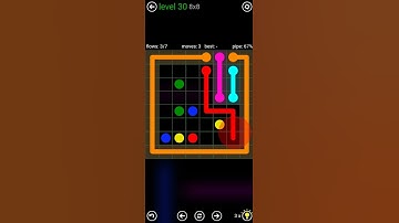 Flow Free, Classic Pack Medium Level 30 (8×8)