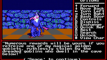 Might and Magic II: Gates to Another World (MS-DOS) Intro und Gameplay
