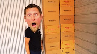 SO MANY BOXES hidden in back of $490 STORAGE UNIT!