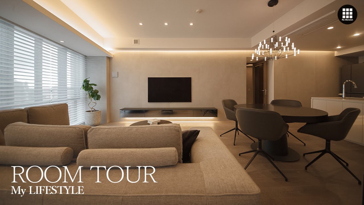 【新築ルームツアー】良いものをシンプルに。プレーンで上質な素材に包まれた、至高のグレージュモダンインテリア@東京都渋谷区代々木上原H邸【マンションリノベーション】※次作予告あり