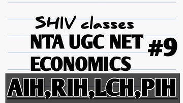 AIH,RIH,LCH,PIH(Learn with trick)|| UGC NET ECONOMICS|| by Shivangi Bhatt @SHIVclasseseconomics