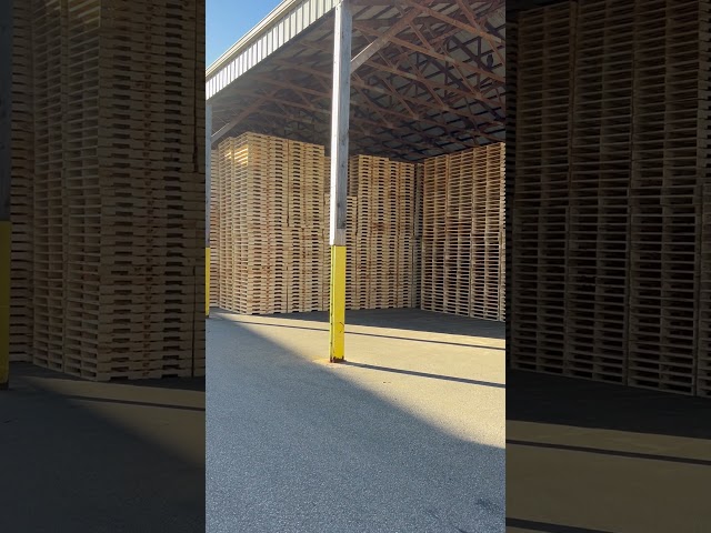 Covered Warehouse; Pallet Drying