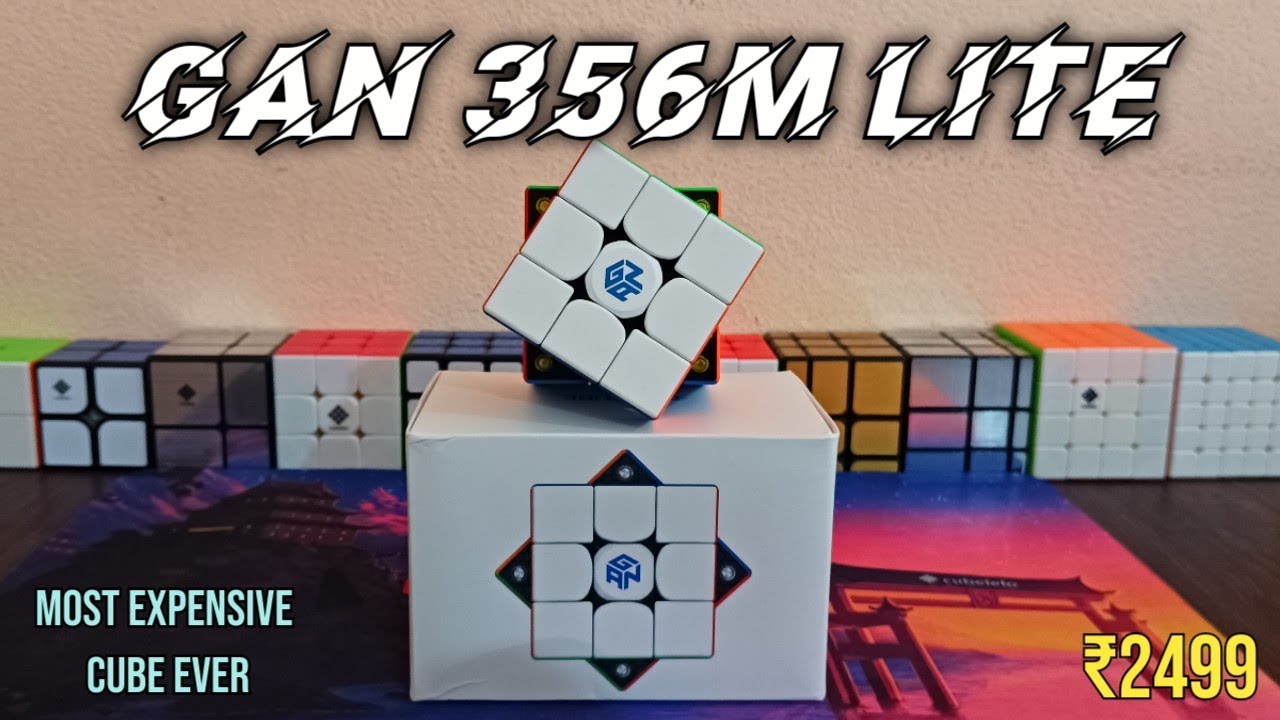 GAN 356M Lite – Speed Cube Magnétique 3x3 Léger, Réglable, Pour Débutants Et Experts