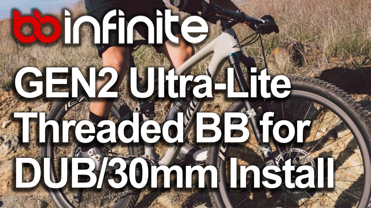 BBInfinite GEN2 UltraLite Threaded BB for DUB and 30mm Spindles