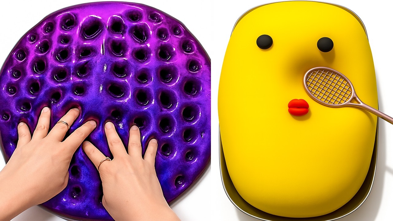 Расслабляющие АСМР-видео со слаймом для сна | Satisfying Slime No Talking ASMR 3860