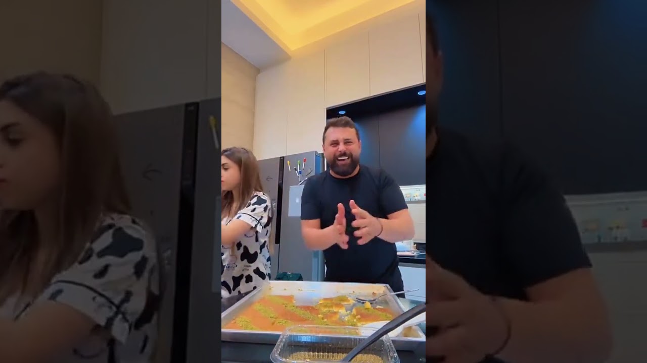 ريتشو وننوش اخيرا وصلت صينية الكنافة😋شوفو ردة فعل عمي ع حجم صينية الكنافة🤣