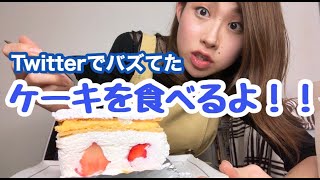 バズグルメ Twitterで話題の噂のケーキを食べるだけの動画 原宿 Youtube