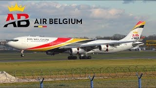 Air Belgium Airbus A340S At Warsaw Chopin Airport Wawepwa - Lot Boeing 787 Temporary Replacement