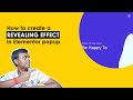 How to create a revealing effect in elementor popup