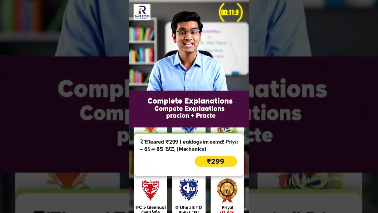 Monster exams 😱Don’t risk your marks — one mistake can cost your future! Join Rama Reddy Maths💯